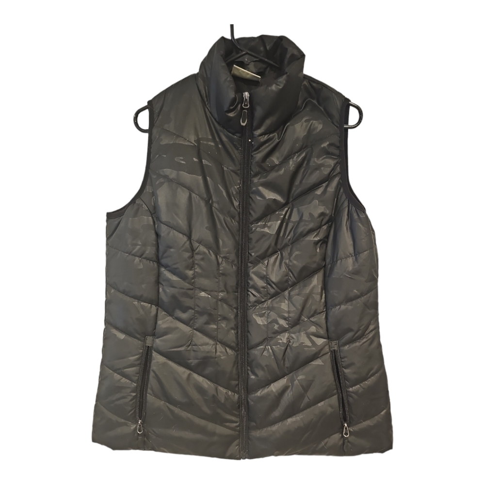 RUSTIC RIDGE MENS VEST Fishing Hunting gray Gray patterned zip vest sz XL - Picture 4 of 13